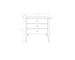 Hara 3 Drawer Dresser - White