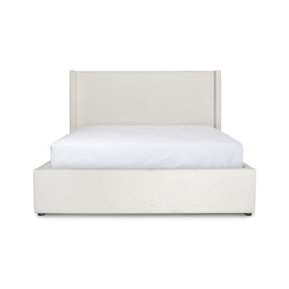 Josie King Storage Bed - Cream