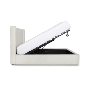 Josie Queen Storage Bed - Cream