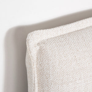 Julia King Storage Bed - Cream