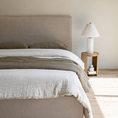 Julia Queen Storage Bed - Light Fawn