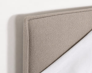 Julia King Storage Bed - Light Fawn