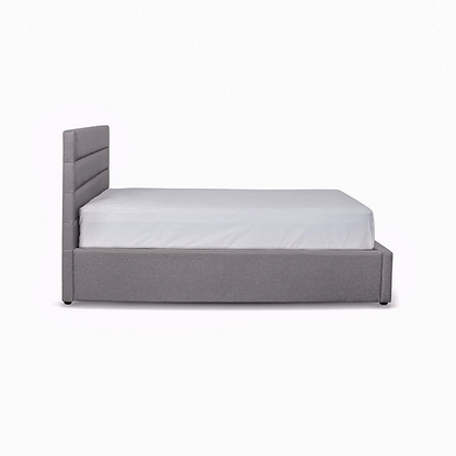 Justin Double Storage Bed - Dark Greige