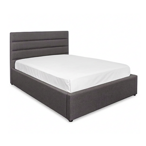 Justin Double Bed - Dark Greige