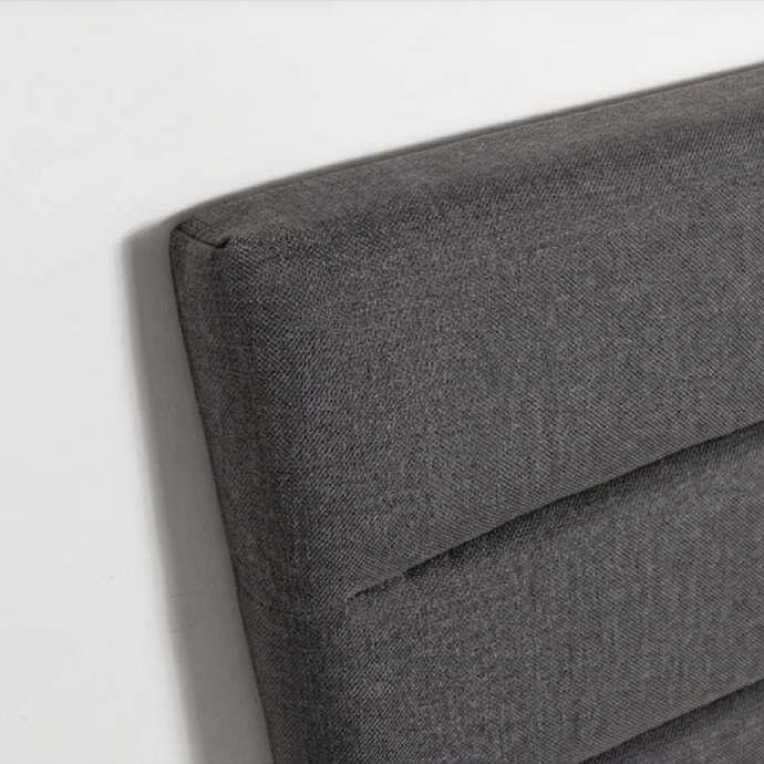 Justin Double Bed - Dark Greige