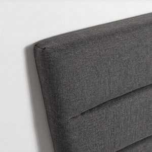 Justin Double Bed - Dark Greige