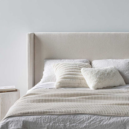 Lourdes King Storage Drawer Bed - Cream