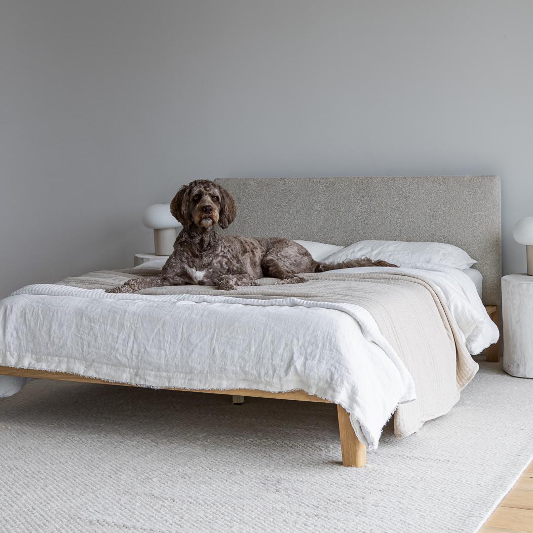 Luna Tool-Free King Bed - Buff