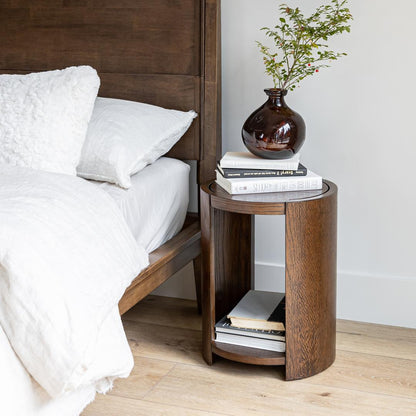 Luna Wood Tool-Free Double Bed - Coffee