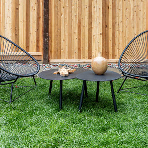 Malibu Coffee Table Set of 2 - Black