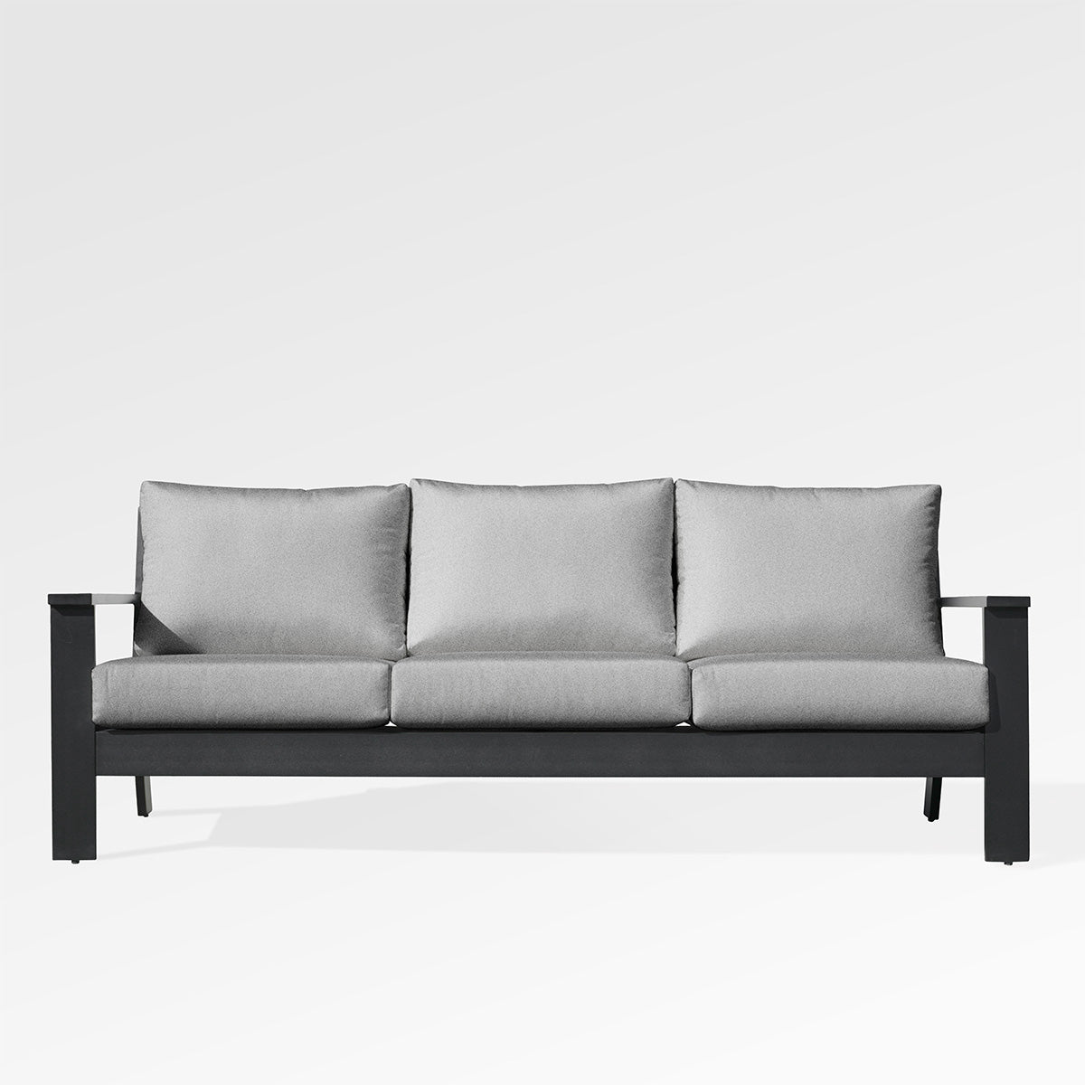 Magnolia Black Aluminum Sofa Set with Sunbrella® Cushions