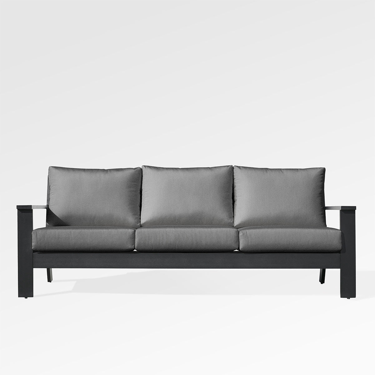 Magnolia Black Aluminum Sofa Set with Sunbrella® Cushions