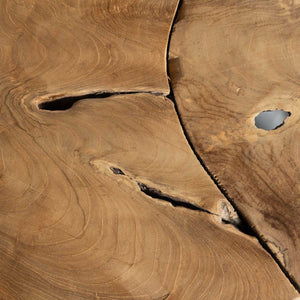Natura Flow Round Coffee Table - Bleached