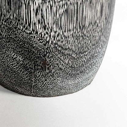 Natura Torino Vase Short - Black Teak
