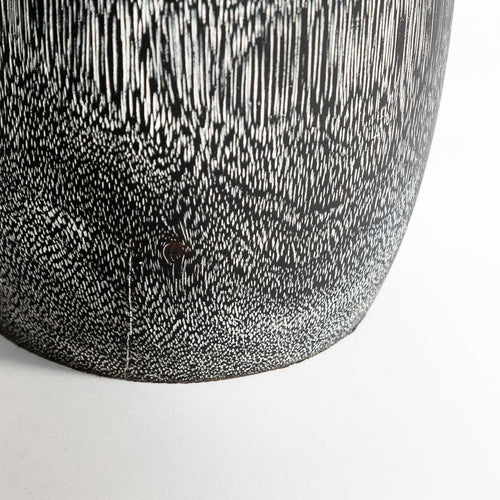 Natura Torino Vase Short - Black Teak