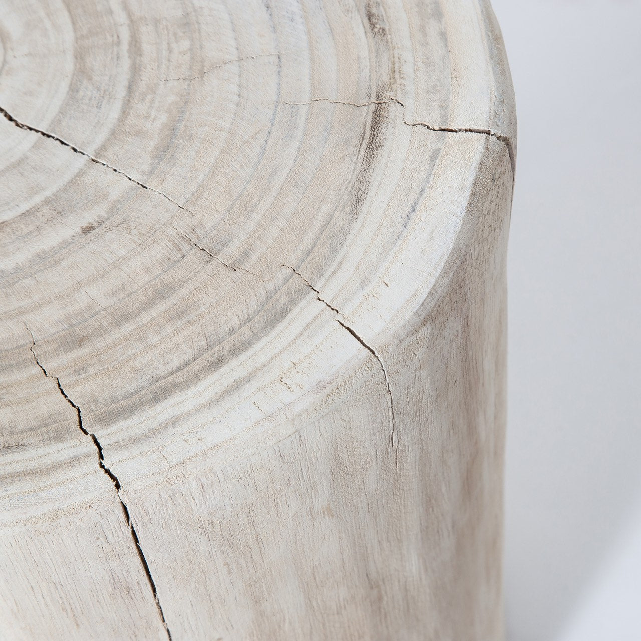 Nova Wide 16 Inch Stump - Round - White