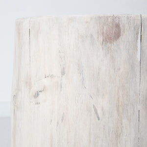 Nova Wide 16" Stump - Round - White