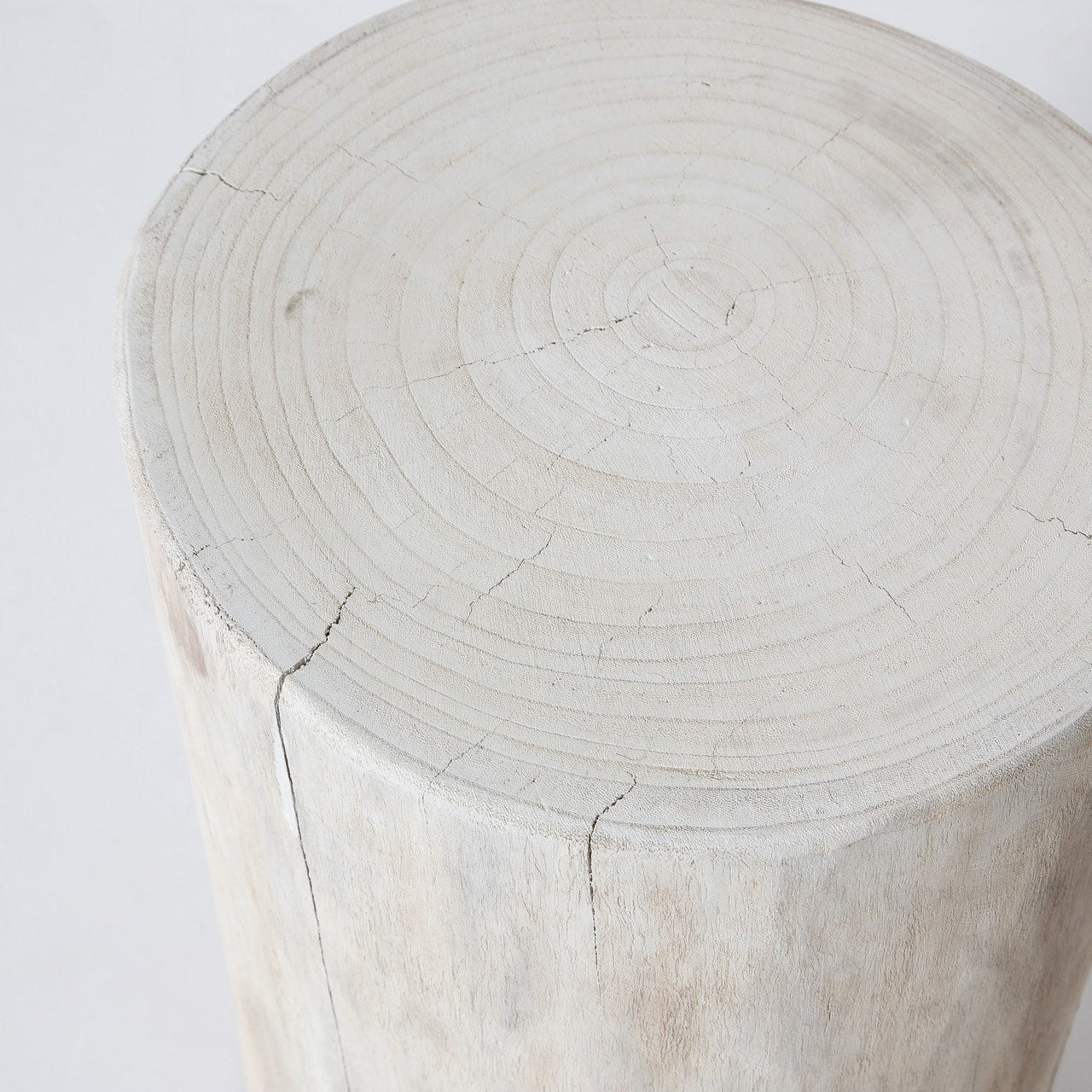 Nova Wide 16 Inch Stump - Round - White
