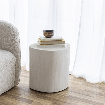 Nova Wide 16" Stump - Round - White