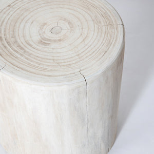 Nova Wide 21" Stump - Round - White
