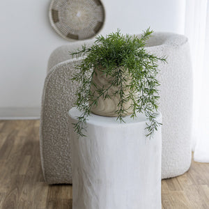 Nova Wide 21" Stump - Round - White