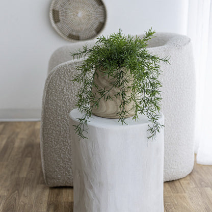 Nova Wide 21 Inch Stump - Round - White