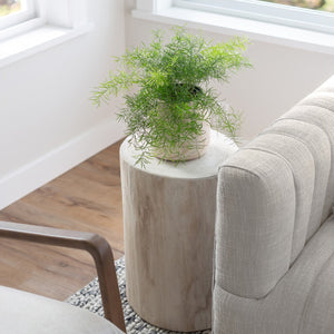 Nova Wide 21" Stump - Round - White
