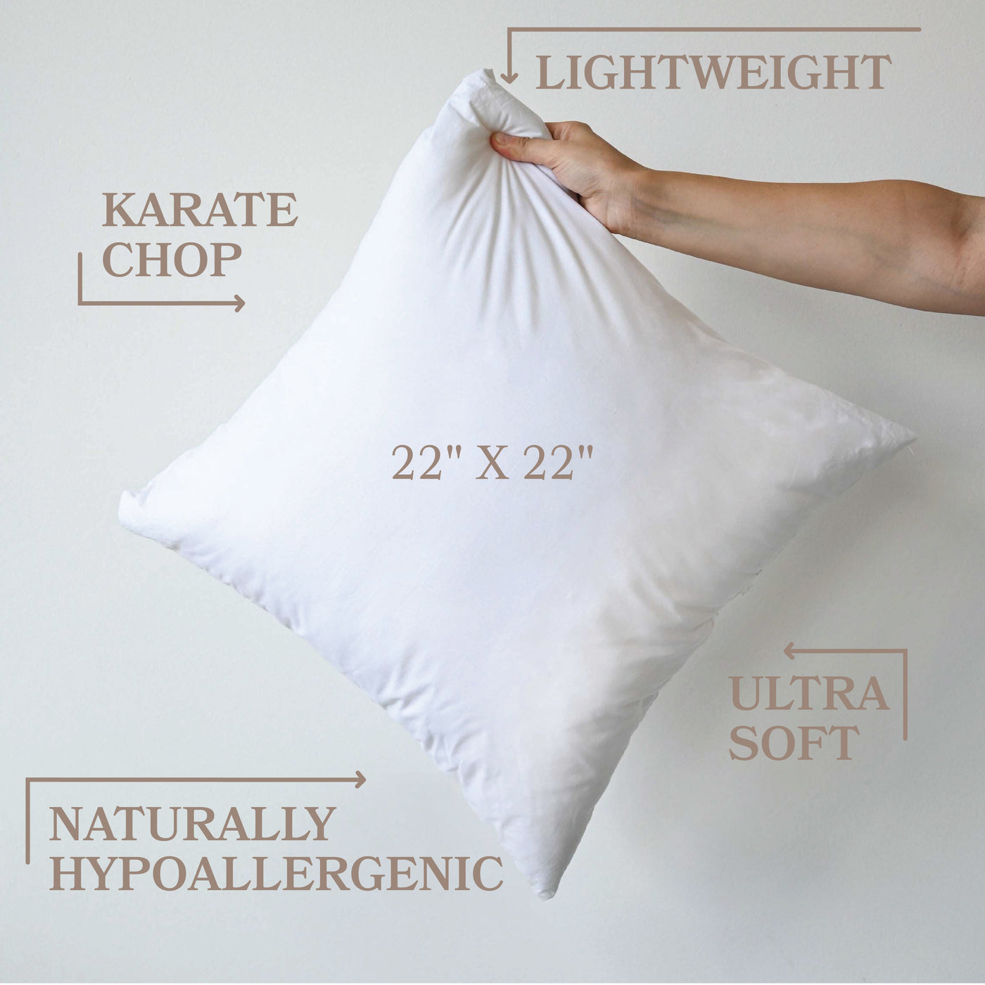 FAUX DOWN CUSHION INSERT FOR 22" X 22"