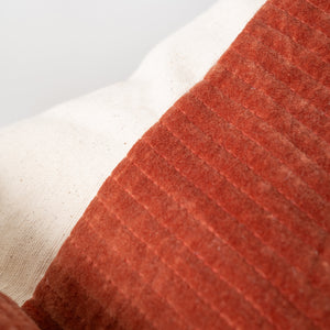VELVET - RIBBED RUST