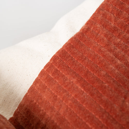 VELVET - RIBBED RUST