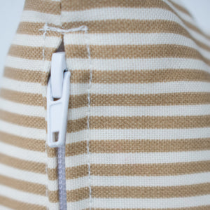 OUTDOOR PILLOW - TAN STRIPE LUMBAR
