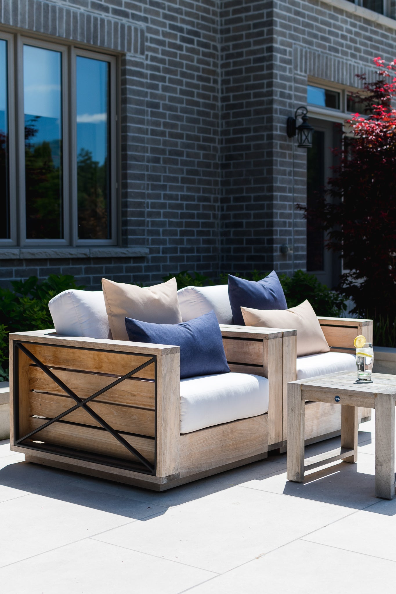 OUTDOOR PILLOW - BEIGE 20"