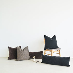 VELVET - HOTEL COLLECTION BLACK LUMBAR