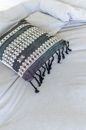 BHUJODI PILLOW COVER - CHARCOAL