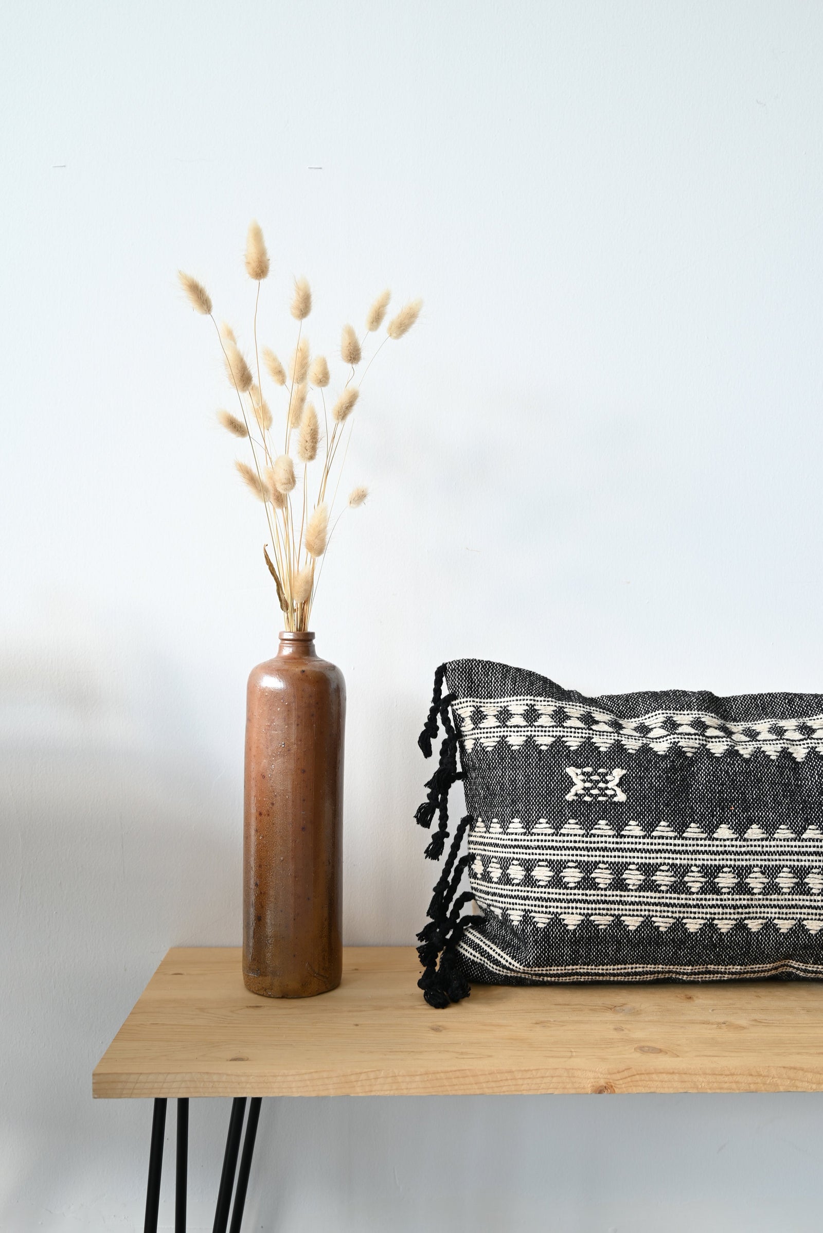 BHUJODI PILLOW COVER - CHARCOAL