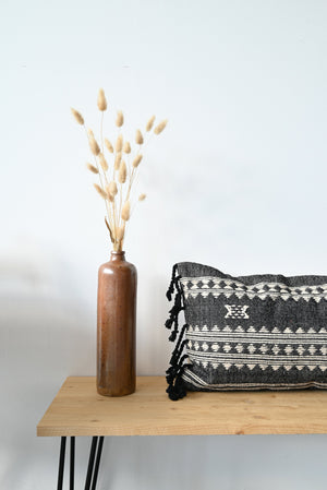 BHUJODI PILLOW COVER - CHARCOAL