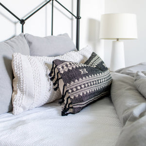 BHUJODI PILLOW COVER - CHARCOAL