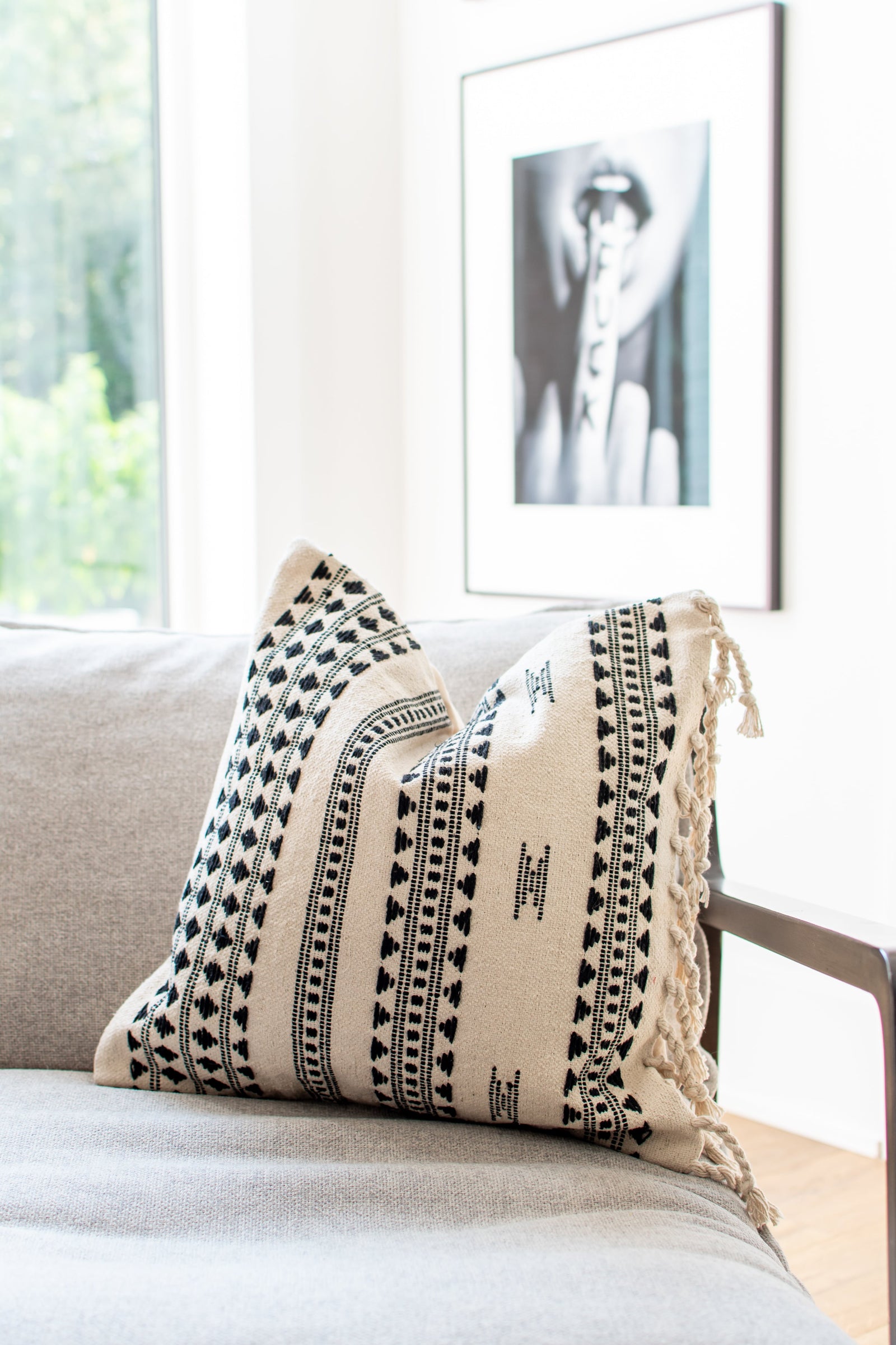 BHUJODI PILLOW COVER - CREAM