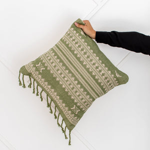 BHUJODI PILLOW COVER - GREEN