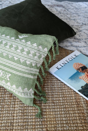 BHUJODI PILLOW COVER - GREEN