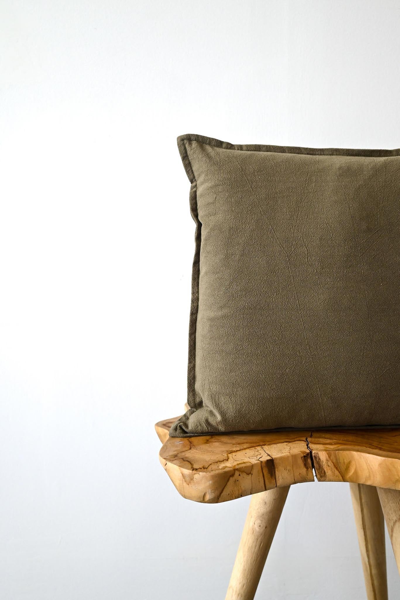 COTTON/ LINEN - OLIVE