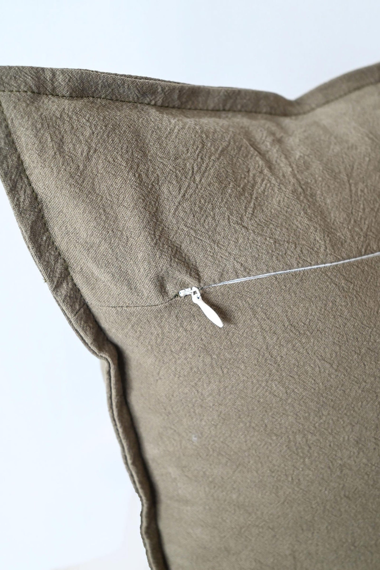 COTTON/ LINEN - OLIVE