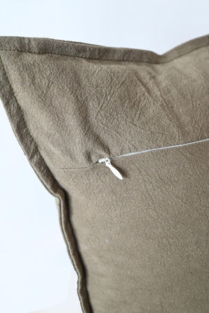 COTTON/ LINEN - OLIVE