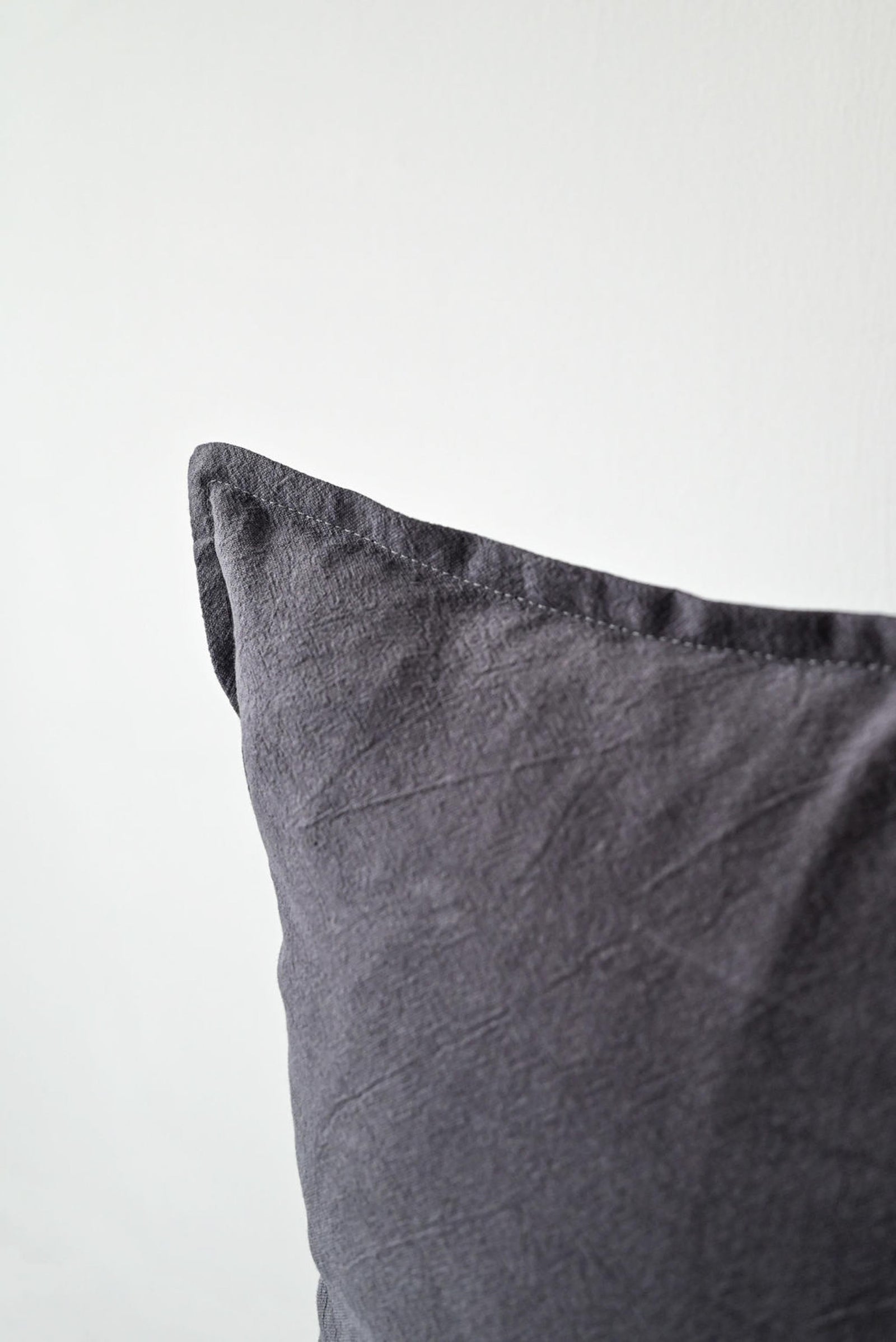 Cotton/ Linen Pillow Cover - Grey - 18" x 18"