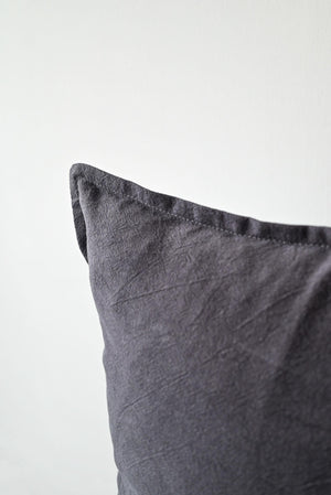 Cotton/ Linen Pillow Cover - Grey - 18" x 18"