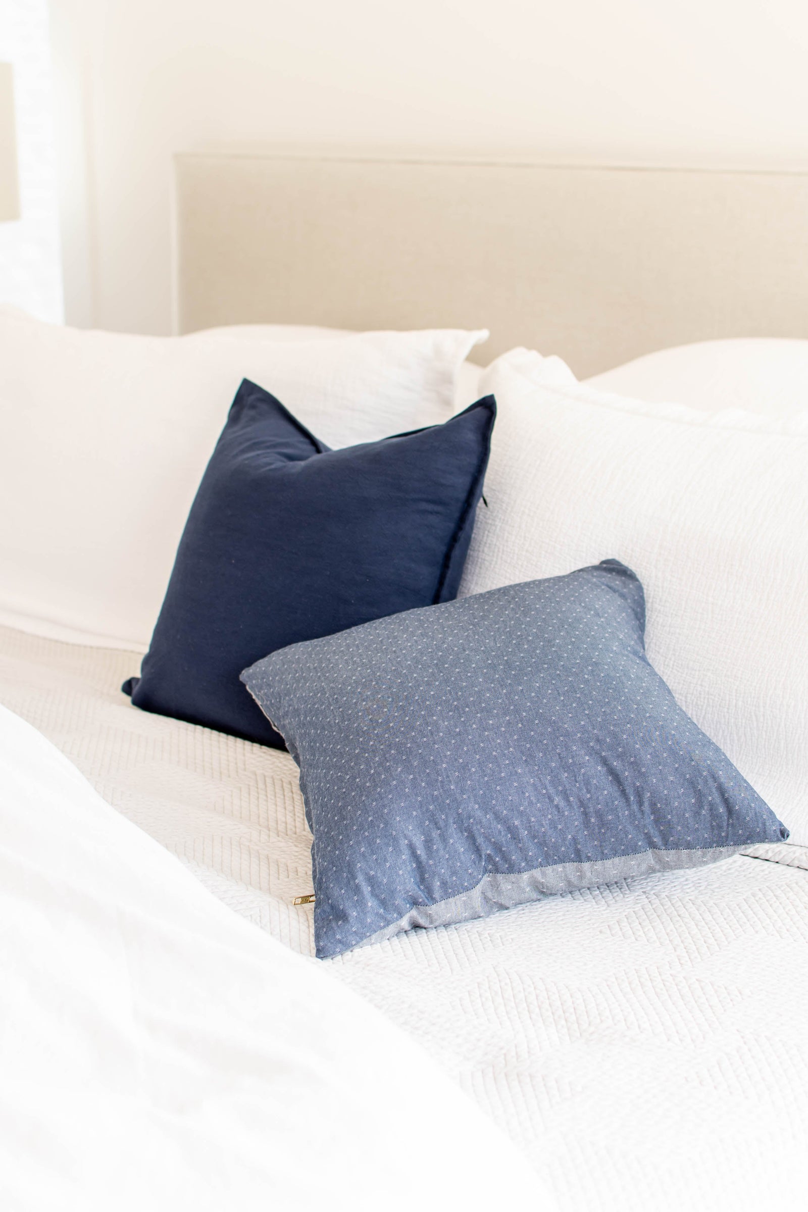 COTTON/ LINEN - NAVY