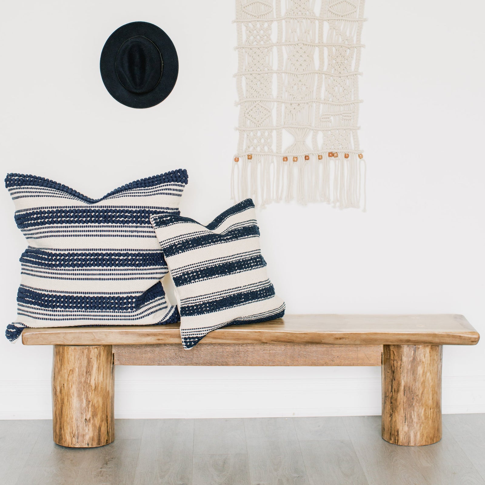 COTTON CANVAS - NAVY RIPPLE EURO