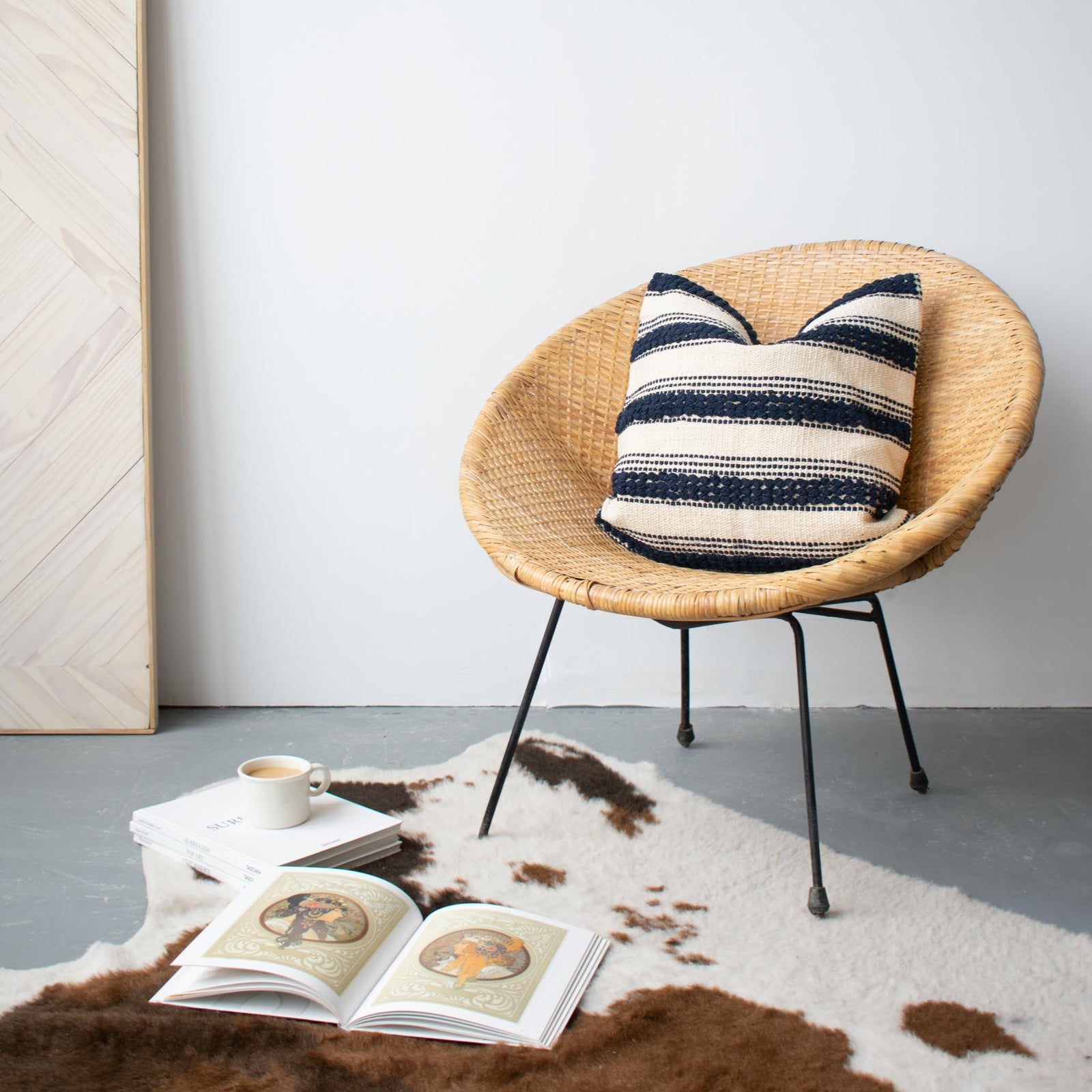 COTTON CANVAS - NAVY RIPPLE