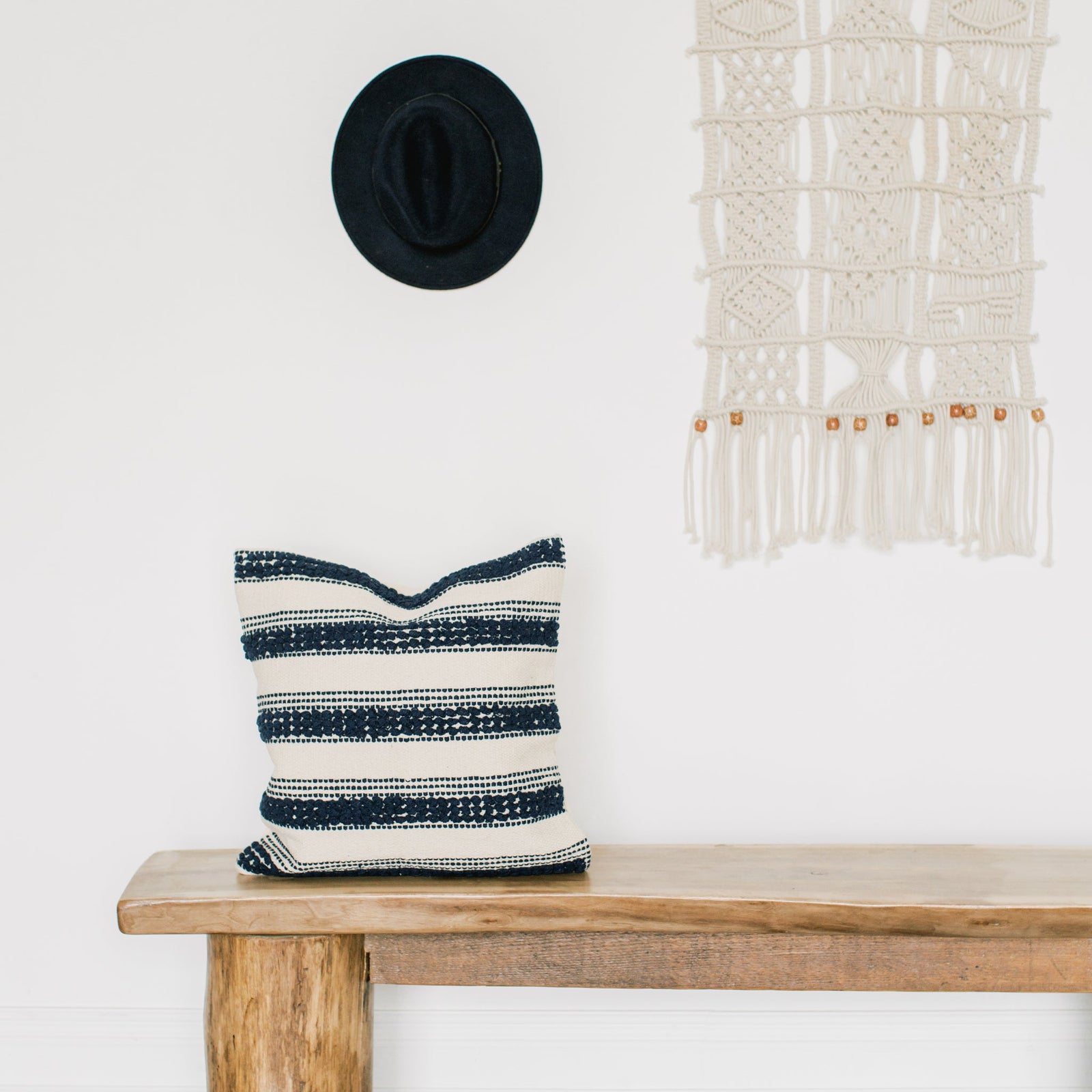 COTTON CANVAS - NAVY RIPPLE