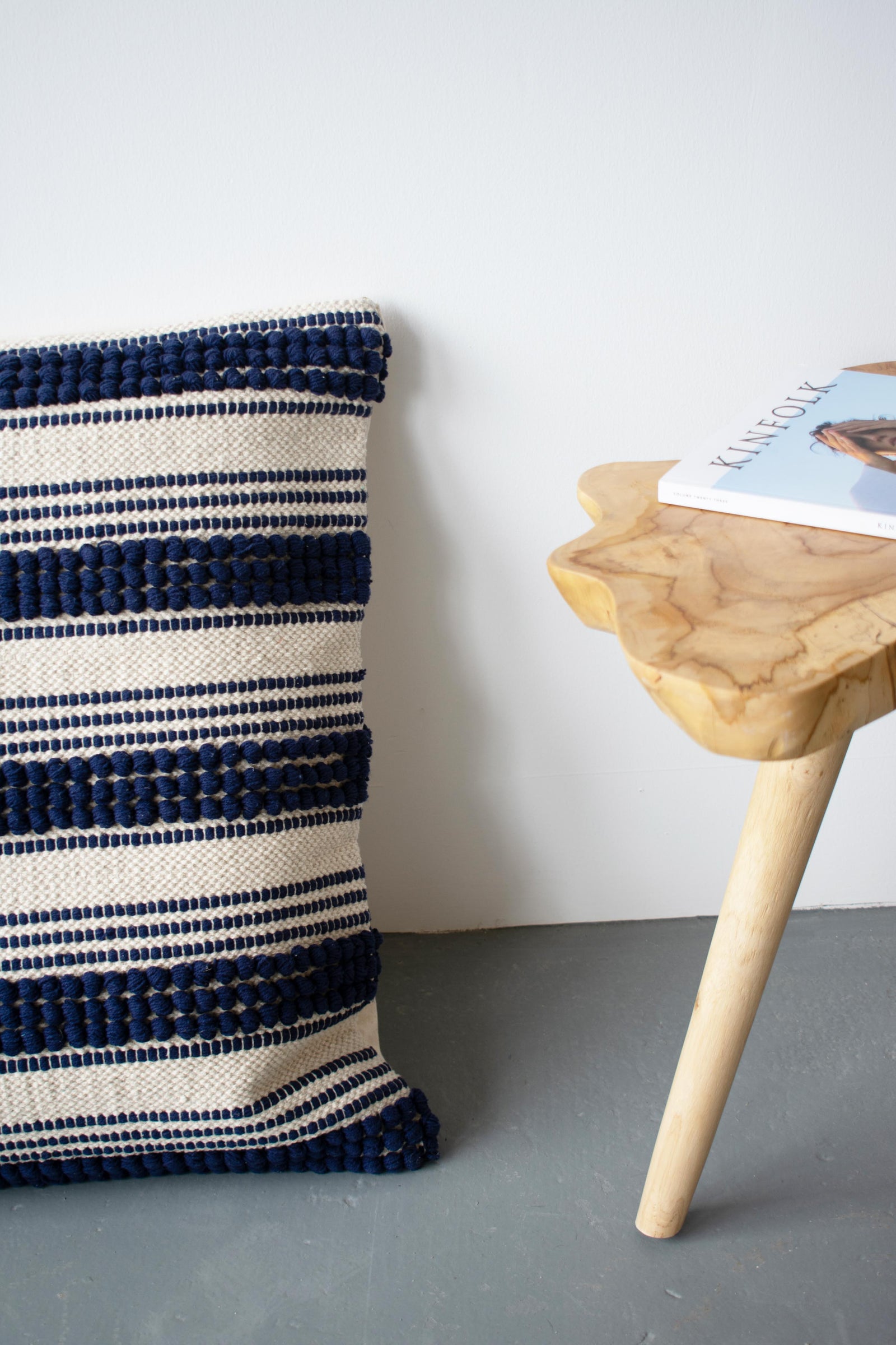 COTTON CANVAS - NAVY RIPPLE EURO